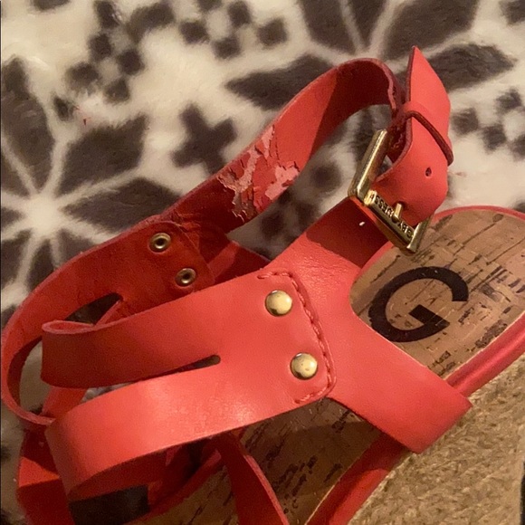 Pink strappy wedges - Picture 4 of 4